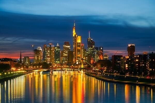Frankfurt city lights