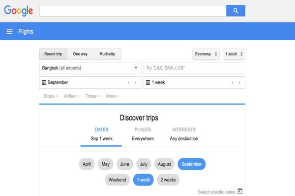enter date and time in google; how to get cheap flights