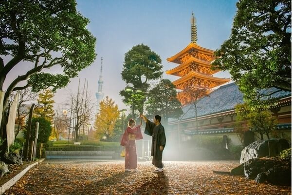 Kyoto, Japan romantic places