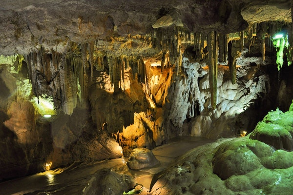 Limestone caves is what Indiana is famously known for