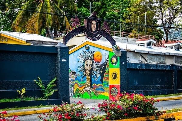 Entry gate of  Bob Marley Museum, one of the best destination of Jamaica