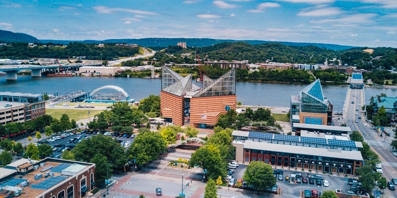 Chattanooga city skyline, Tennessee, United States