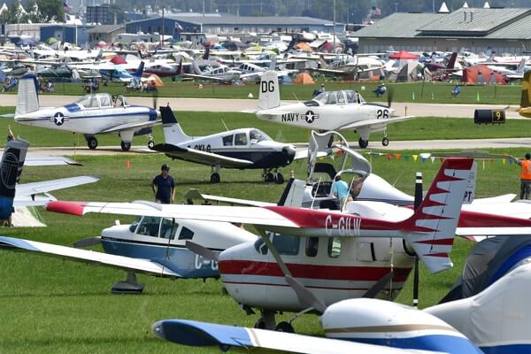 world largest joint point of  aviators organized by EAA AirVenture Oshkosh 
