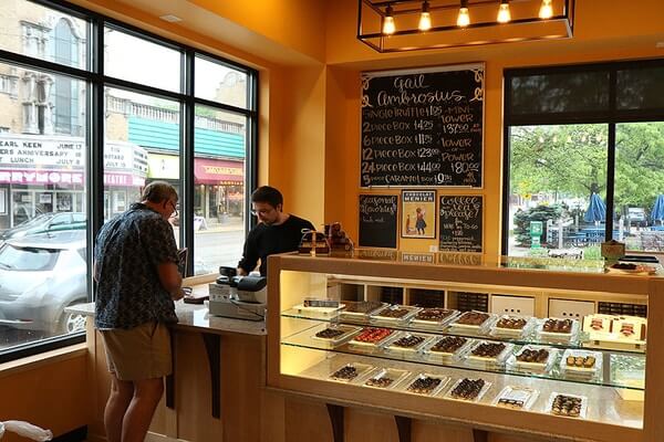 Eat famous chocolates from Gail Ambrosius Chocolatier, one best places to visit in Madison 