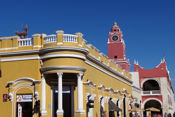Colonial Facades of Merida ; places to visit in mexico