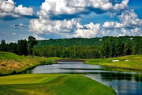 A scenic golf course in Alabama, what is Alabama mostly known for