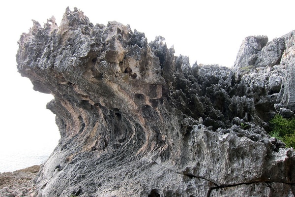 The amazing Cayman Bracs rock formation