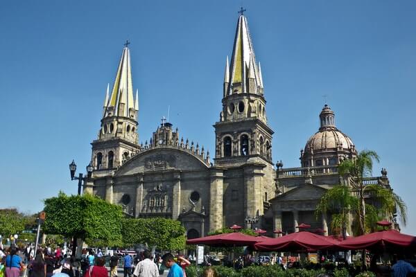 Cathedral of Guadalajara  in Guadalajara city in Mexico 