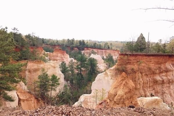 Providence Canyon State Park, cheap weekend getaway from Atlanta
