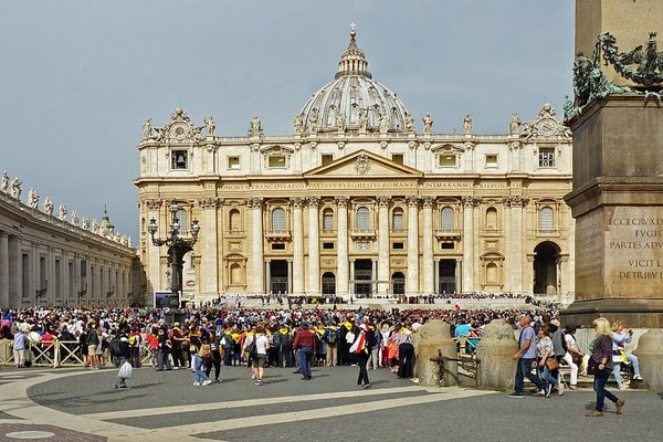 The famous Saint Peter's Basilica in the Vatican City; vatican day tour; best day trips from rome