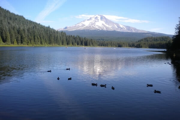 Trillium Lake, best day trips from Portland