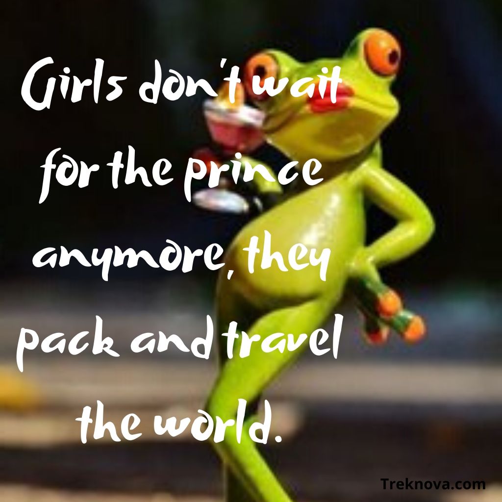 Girls don’t wait for the prince anymore, they pack and travel the world., Funny Travel Quotes