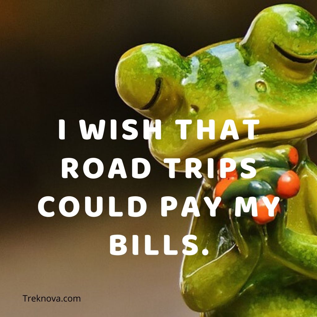 I wish that road trips could pay my bills., Funny Travel Quotes