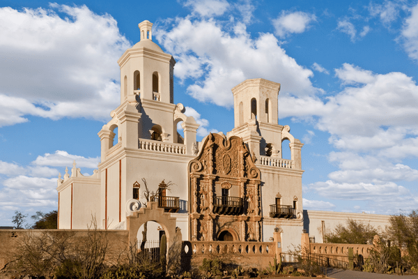 San Xavier del Bac mission;Day trips from Scottsdale