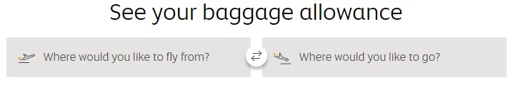Etihad airways baggage allowance calculator