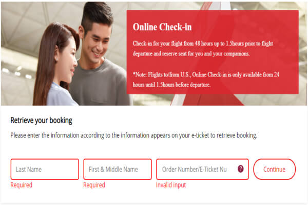 Hong Kong Online Check-in, hong kong airlines check-in'
