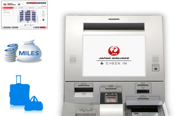 Japan airlines Self Check-in Machines, japan airlines check-in