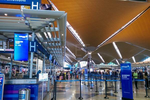 Malaysian airlines check-in counter