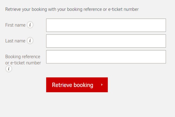 Swiss Air Manage booking