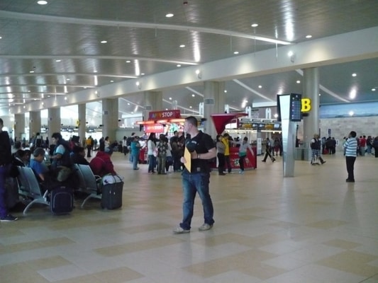 inside Mariscal Sucre International Airport