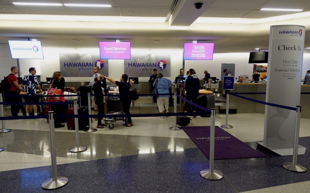Hawaiian airlines check-in