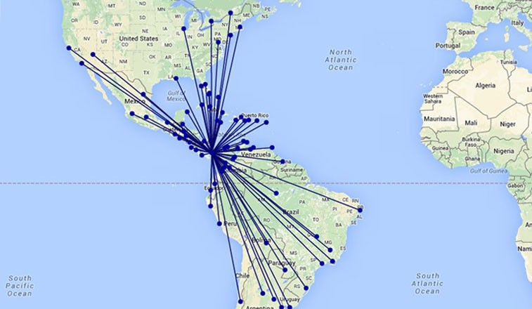 Copa airlines destination 