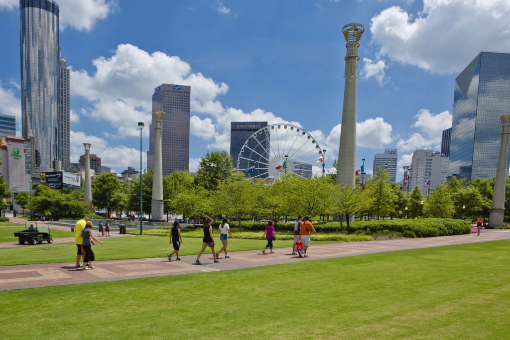 Centennial Olympic Park Walking Area
